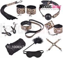 KIT BONDAJE ANIMAL PRINT-MAXIMIZA EL PLACER